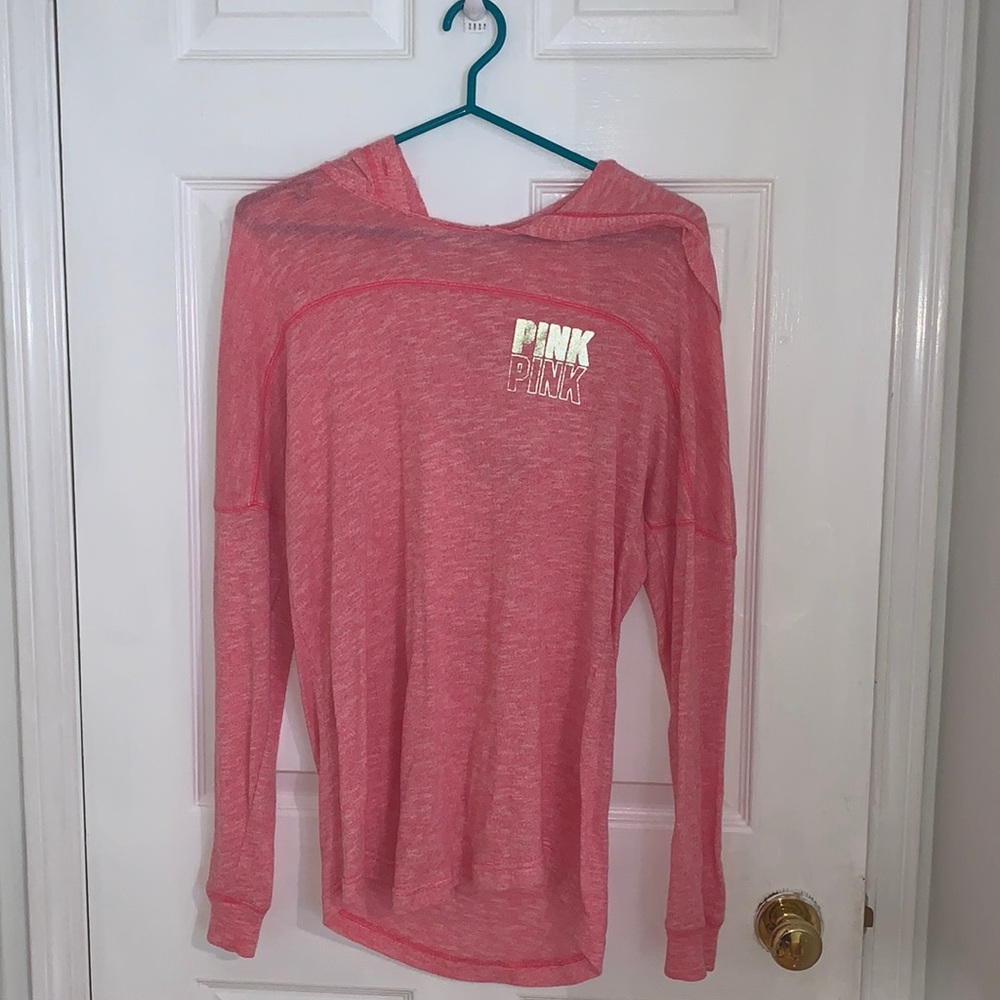 Open Back pink sweater from PINK , size small